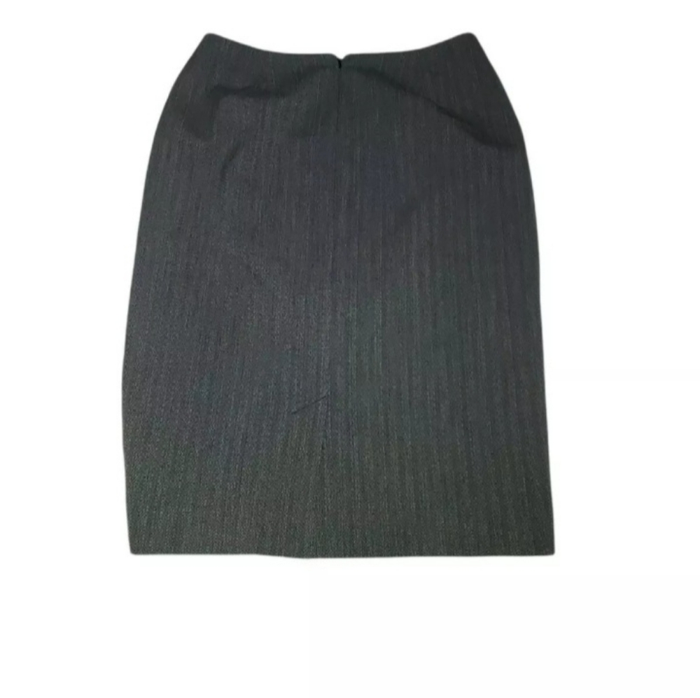 Carlson 6p Pencil Skirt Midi Gray formal Modest goth dark Macadamia mom … - Picture 2 of 3